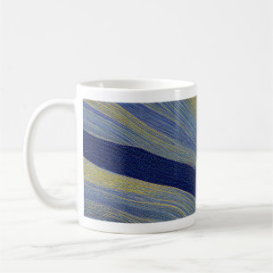 Taza De Café Resumen Olas fracturadas de la capa marina 02