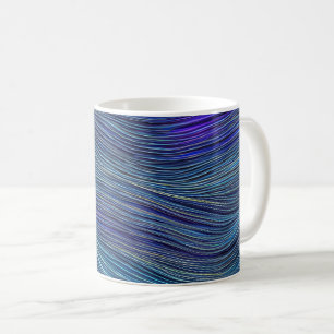 Taza De Café Resumen Olas fracturadas de la capa marina 05