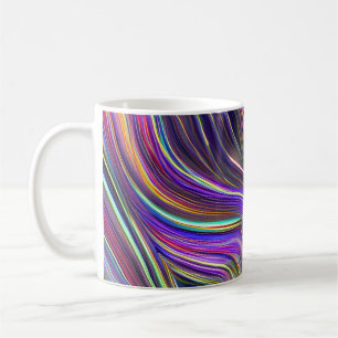Taza De Café Resumen Olas fracturadas de la capa marina 24