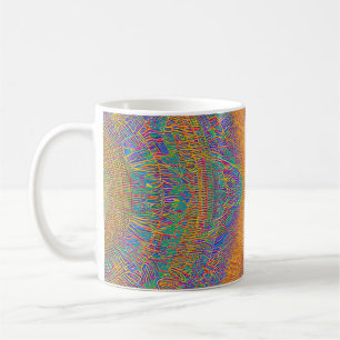 Taza De Café Resumen Olas fracturadas de la capa marina 27