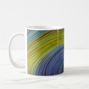 Taza De Café Resumen Olas fracturadas de la capa marina 34