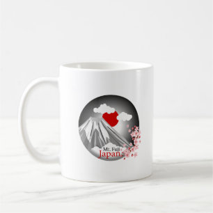 Taza De Café Resumen Paisaje del Monte Fuji
