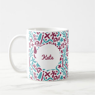 Taza De Café Resumen pastel lindo y personalizado