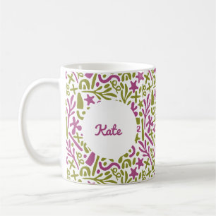 Taza De Café Resumen pastel lindo y personalizado