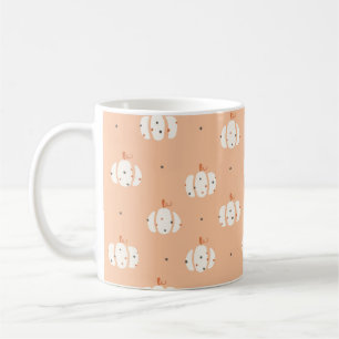 Taza De Café Resumen Patrón de calabaza Café Mug