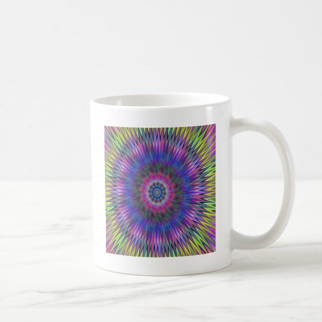 Taza De Café Resumen Patrón de ojos de toros (Derecha)