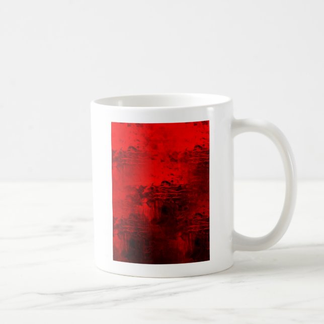 Taza De Café Resumen rojo (Derecha)