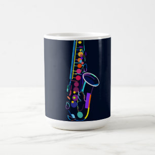 Taza De Café Resumen saxofón