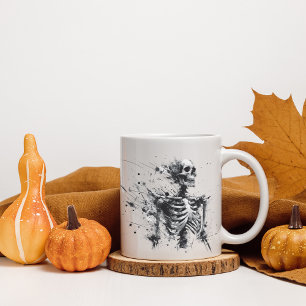 Taza De Café Resumen Skeleton Mug