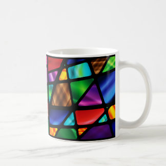 Taza De Café Resumen Ventana de vidrio manchado