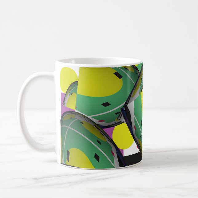 Taza De Café Resumen verde 3 (Izquierda)