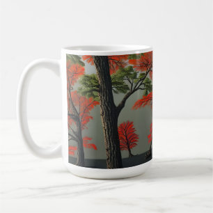 Taza De Café Resumen Woodland del otoño norte
