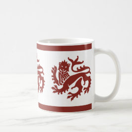 Taza De Café Resurgimiento gótico Rojo Leones Café Mug