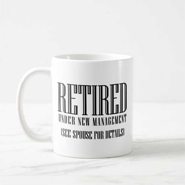 Taza De Café Retirado, Bajo Nuevo Control De Gestión (Izquierda)