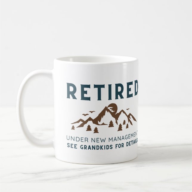 Taza De Café Retirado Bajo Nuevo Manejo, Funny Retirement (Izquierda)