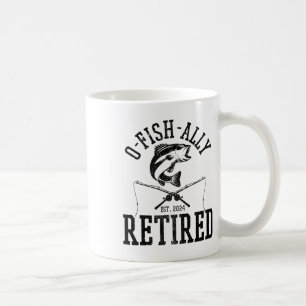 Taza De Café Retirado O-pescialmente Divertido Pescador Pescar 