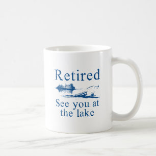 Taza De Café Retirado véale en el lago