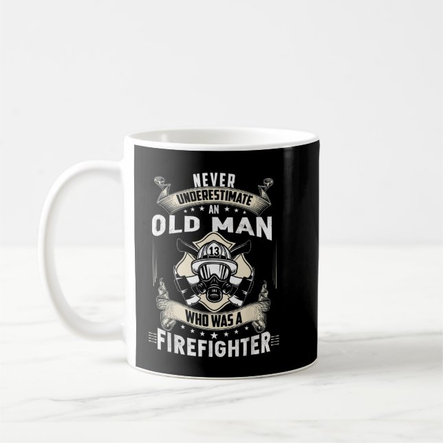 Taza De Café Retired Firefighter Gifts, Retired Firefighter  (Izquierda)