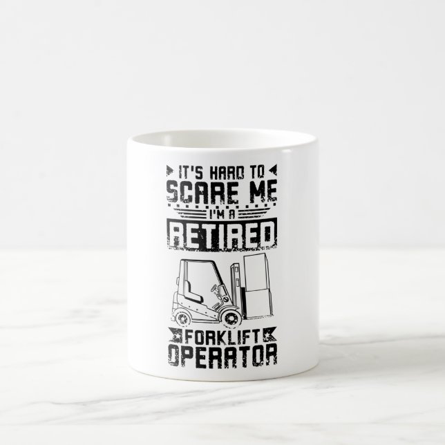 Taza De Café Retired Forklift Driver (Centro)