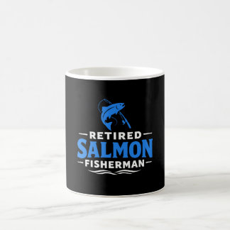Taza De Café Retired Salmon Fisherman Fishing Humor