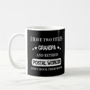Taza De Café Retiro del trabajador postal retirado Abuelo Mailm