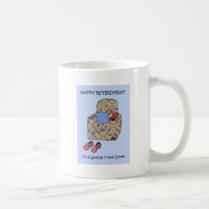 Taza De Café Retiro feliz del conductor de camión