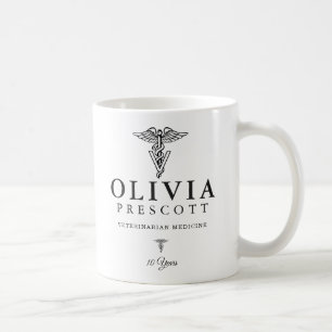 Taza De Café Retiro profesional veterinario de la graduación el