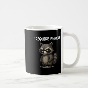 Taza De Café Reto aperitivos Graciosos Raccoon Meme Snack Lover