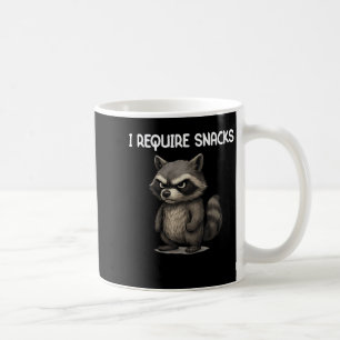 Taza De Café Reto aperitivos Graciosos Raccoon Meme Snack Lover