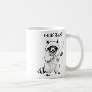 Taza De Café Reto aperitivos Raccoon Gracioso Halloween Retro A