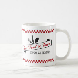 Taza de café retra del comensal