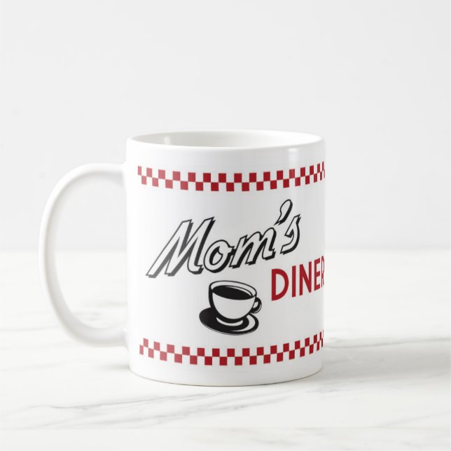 Taza de café retra del comensal - taza de café (Izquierda)