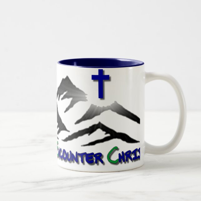 Taza de café retra del logotipo (Derecha)