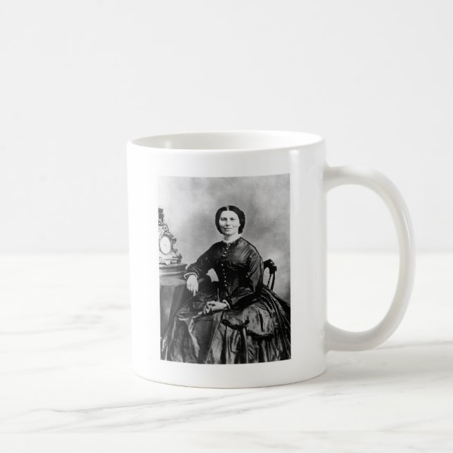 Taza De Café Retrato Clara Barton ~ Viñeta 1866 Foto (Derecha)