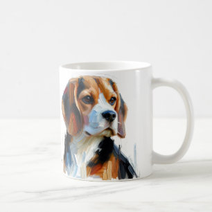 Taza De Café Retrato Cute Browns De Beagle
