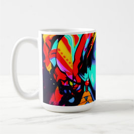 Taza De Café Retrato de arte pop