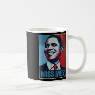 Taza De Café Retrato de Barack Obama me extraña cita a demócrat
