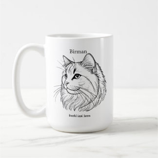 Taza De Café Retrato de Birman Cat