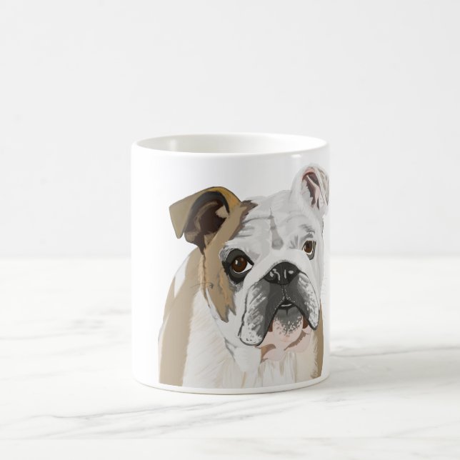 Taza De Café Retrato de Bulldog inglés (Centro)