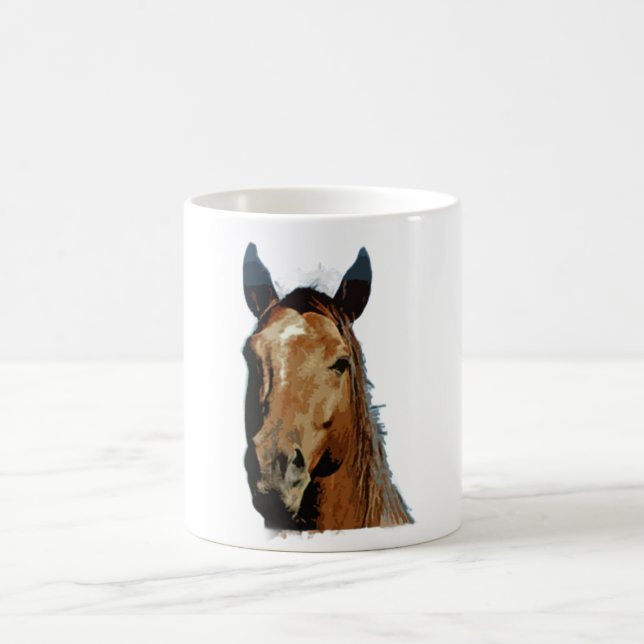 Taza De Café Retrato de caballo (Centro)