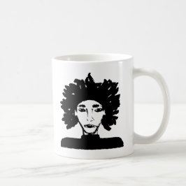 Taza De Café Retrato de carácter digital del hombre con rastas