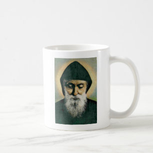 Taza De Café Retrato de Charbel del santo