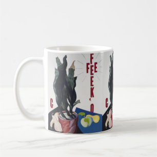Taza De Café Retrato de Charles Demuth en cartel de Georgia O'K