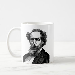 Taza De Café Retrato de Charles Dickens