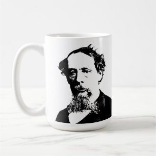 Taza De Café Retrato de Charles Dickens