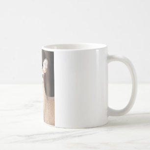 Taza De Café Retrato de cierva de cola blanca de fauna silvestr