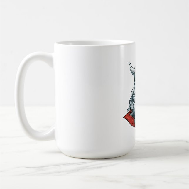 Taza De Café Retrato de Dios Odín (Izquierda)