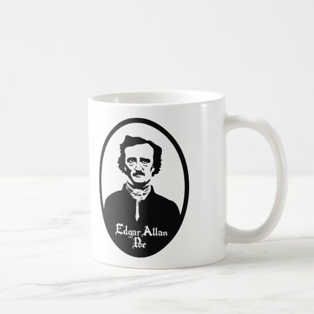 Taza De Café Retrato de Edgar Allan Poe (Derecha)