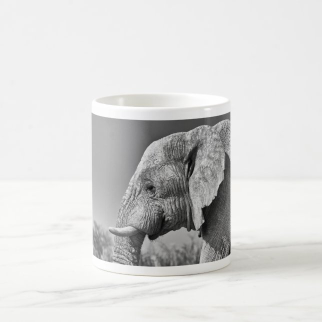 Taza De Café Retrato de elefante (Centro)