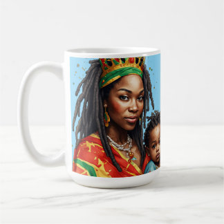 Taza De Café Retrato de familia africana Mes de la historia neg